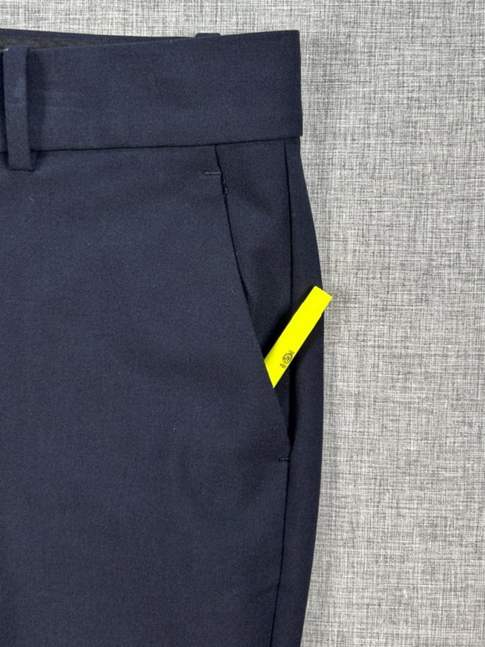 Ann Taylor Petite Size 8P Navy Blue Straight Leg Dress Pants Stretch - Picture 5 of 12